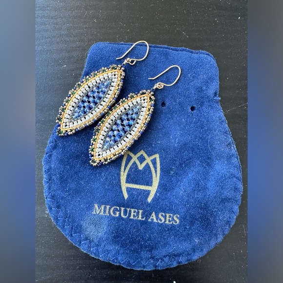 Miguel Ases beaded earrings - Picture 2 of 3